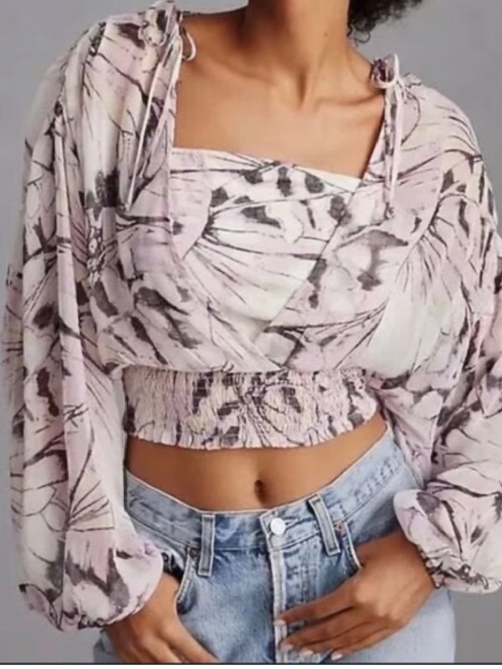 Anthropology layered blouse